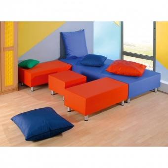 Sitzelemente-Set, bestehend aus 4 Elementen und 5 Kissen, Sitzelemente-Set, bestehend aus 4 Elementen und 5 Kissen,